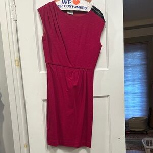Diane von Furstenberg Wool Blend Magenta Sheath Dress Size 6